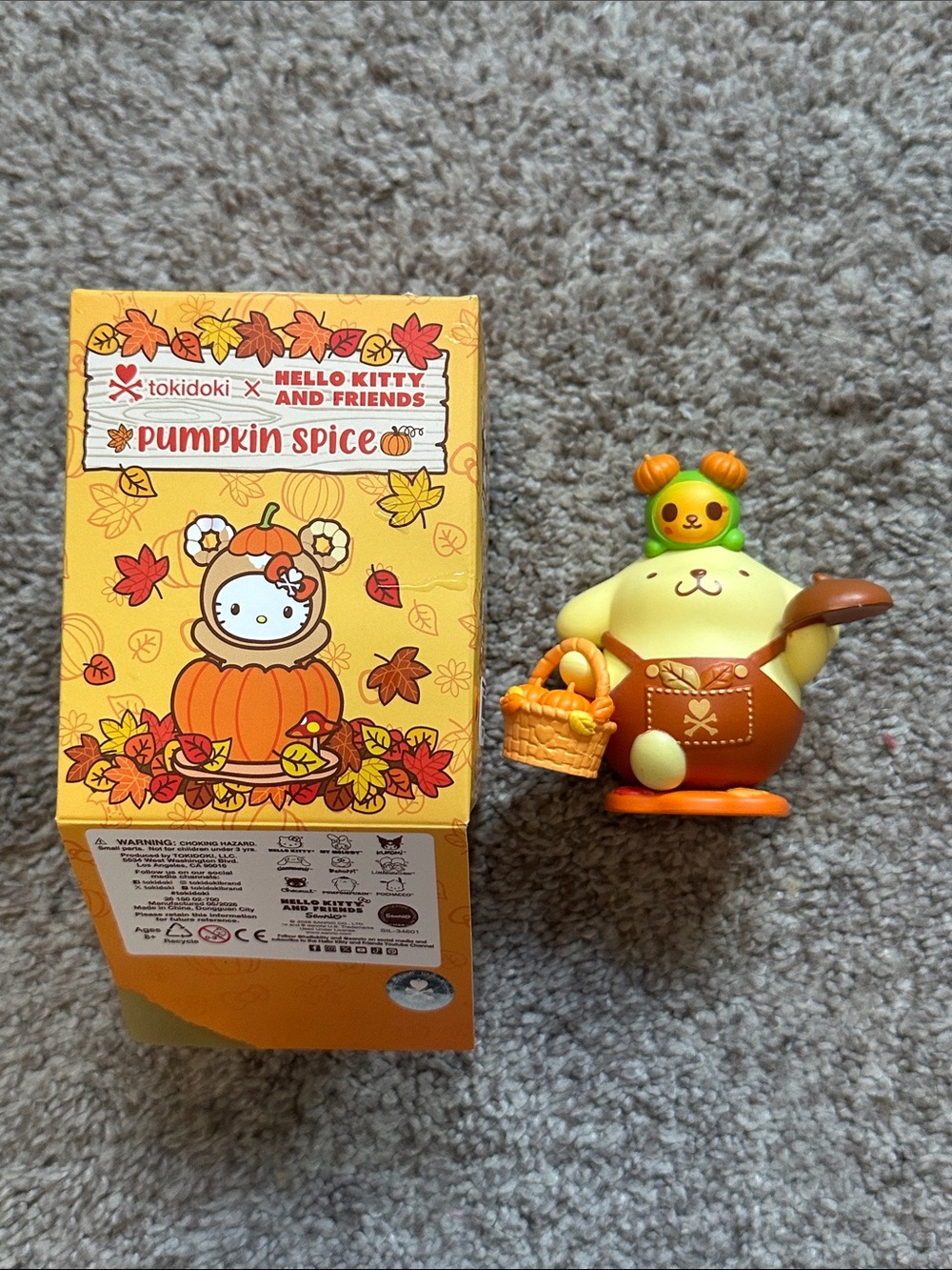 tokidoki x Hello Kitty Pumpkin Spice Collectible Figure - Pompompurin & Seasons